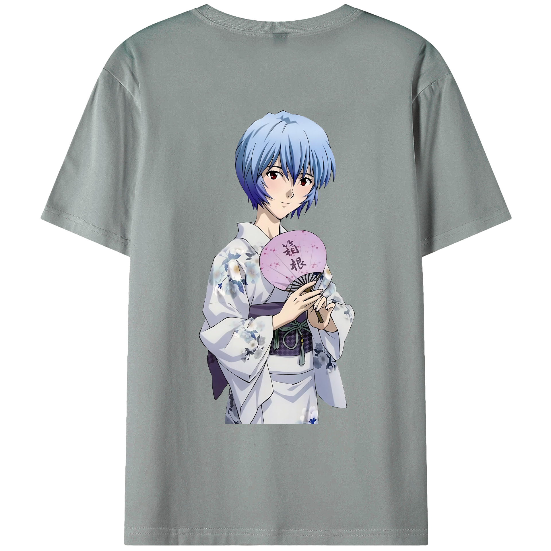 （画像用） EVA 新世紀エヴァンゲリオン 綿100％ メンズ半袖Tシャツ（バックプリント） 通気性